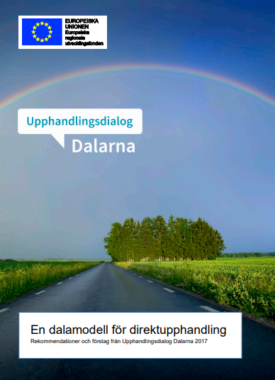 En väg med en regnbåge
